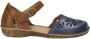 Josef Seibel ROSALIE~04~~~~~~~~~~~~~~~~~~~~ Platte sandalenDames Sandalen Blauw - Thumbnail 11