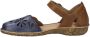 Josef Seibel ROSALIE~04~~~~~~~~~~~~~~~~~~~~ Platte sandalenDames Sandalen Blauw - Thumbnail 12