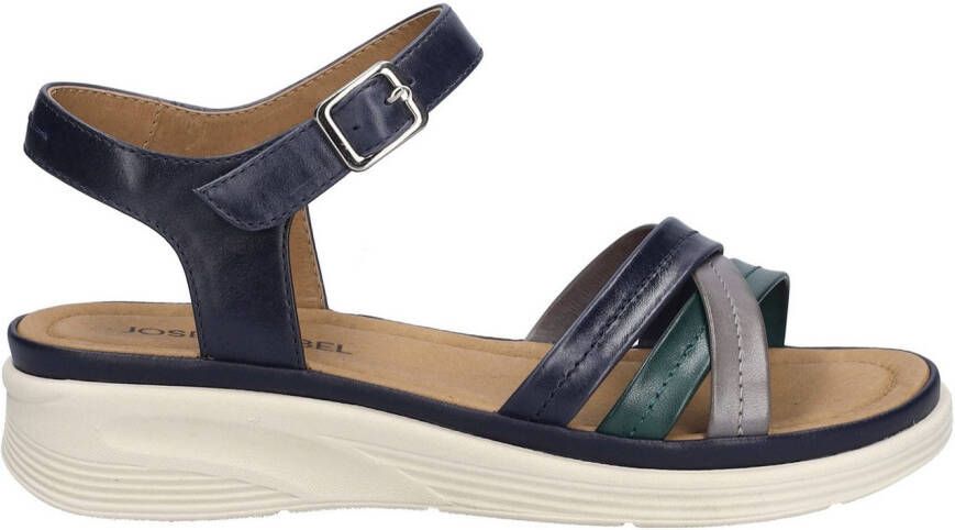 Josef Seibel Sandalen Sevran 02 plateausandaal wedgesandaal met modieuze kruisbandage