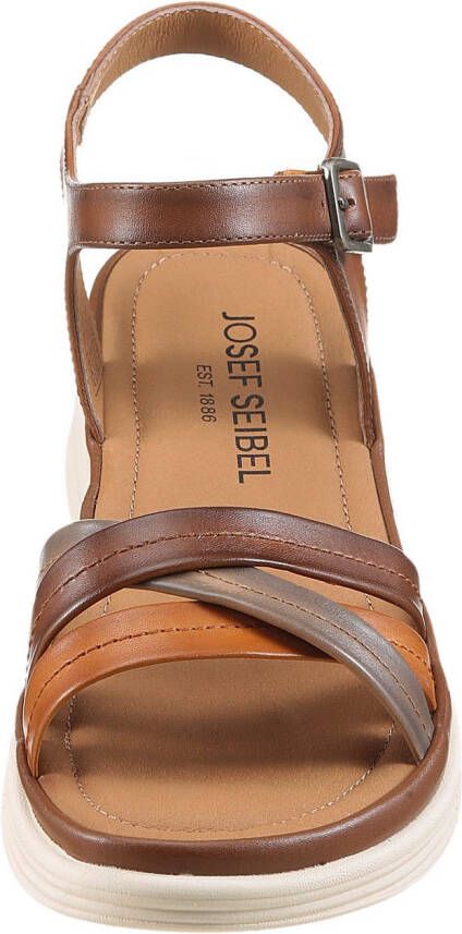 Josef Seibel Sandalen Sevran 02 plateausandaal wedgesandaal met modieuze kruisbandage