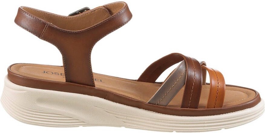 Josef Seibel Sandalen Sevran 02 plateausandaal wedgesandaal met modieuze kruisbandage
