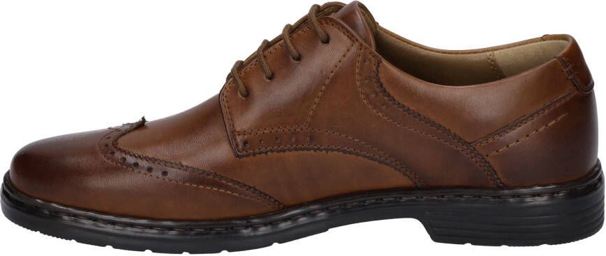 Josef Seibel Schoenen met perforatie Alastair 14 in extra brede vorm lage schoen veterschoen