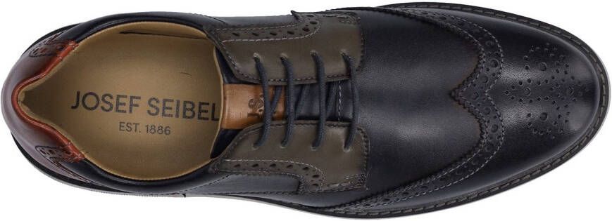 Josef Seibel Schoenen met perforatie Stuart 07 brogue businessschoen anzugschuh met vleugelkappen