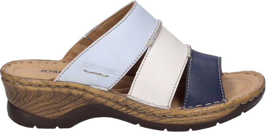 Josef Seibel Slippers Catalonia 86 blokhak zomerschoen slippers met 4 5 cm hak
