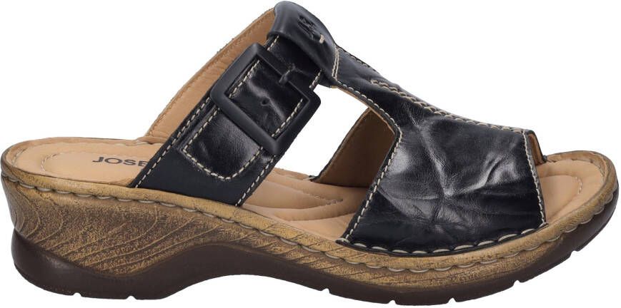 Josef Seibel Slippers Catalonia 87 blokhak zomerschoen slippers met 4 5 cm hak