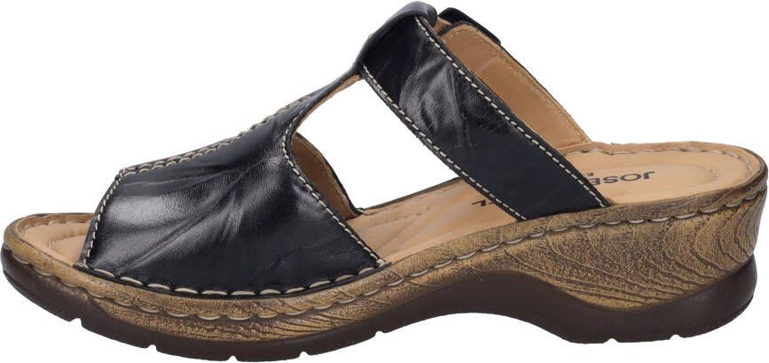Josef Seibel Slippers Catalonia 87 blokhak zomerschoen slippers met 4 5 cm hak