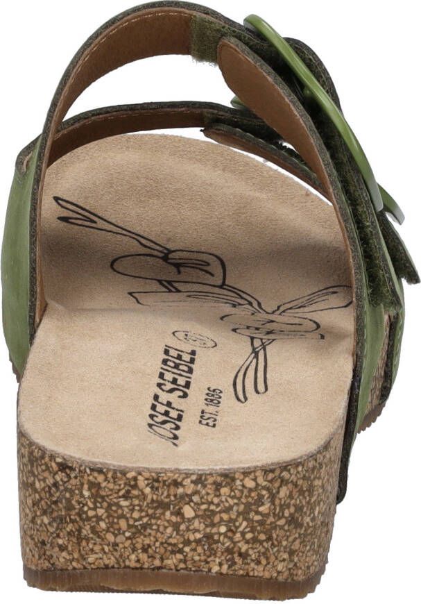 Josef Seibel Slippers TONGA 64 plateau zomerschoen pantoffels met gespsluiting