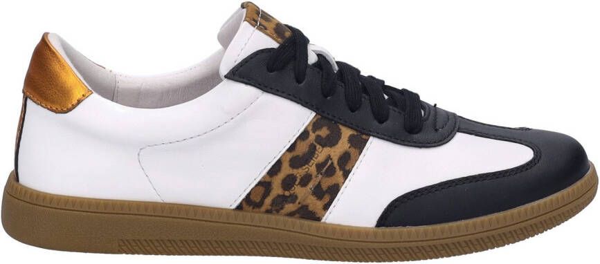 Josef Seibel Sneakers Joleen 03 retro sneaker veterschoen comfort-schoen met leeuw-patroon