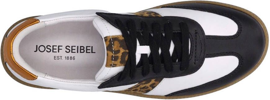 Josef Seibel Sneakers Joleen 03 retro sneaker veterschoen comfort-schoen met leeuw-patroon