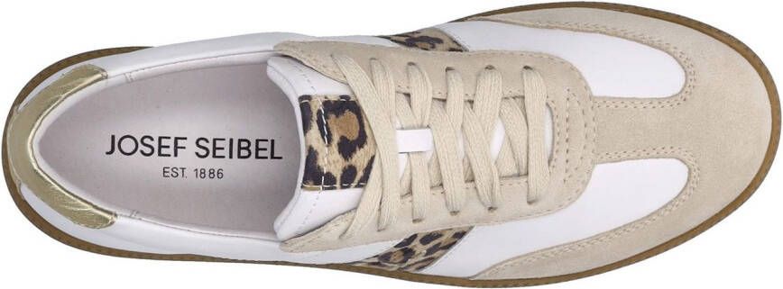 Josef Seibel Sneakers Joleen 03 retro sneaker veterschoen comfort-schoen met leeuw-patroon