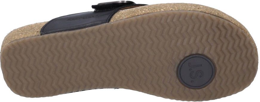 Josef Seibel Teenslippers Tonga 77 plateau zomerschoen pantoffels met gespsluiting