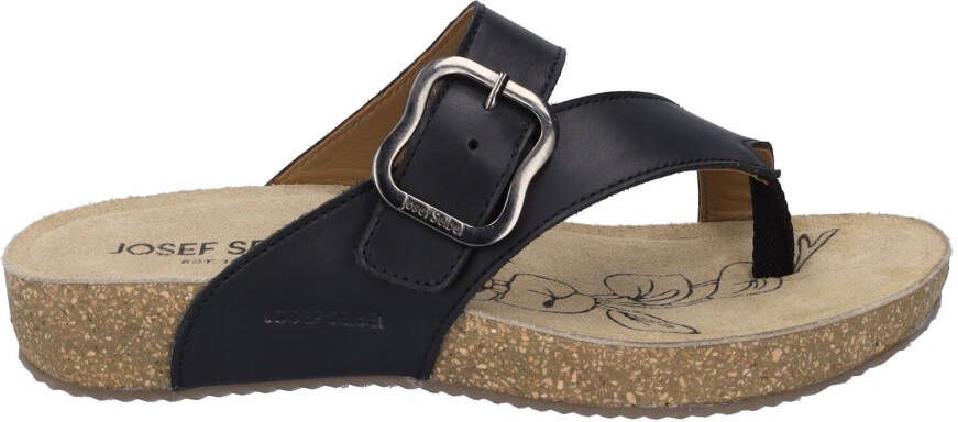 Josef Seibel Teenslippers Tonga 77 plateau zomerschoen pantoffels met gespsluiting