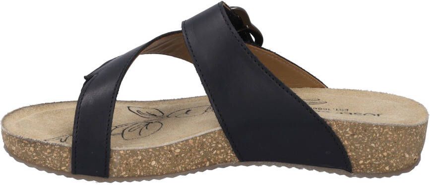 Josef Seibel Teenslippers Tonga 77 plateau zomerschoen pantoffels met gespsluiting