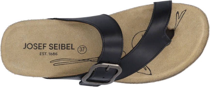 Josef Seibel Teenslippers Tonga 77 plateau zomerschoen pantoffels met gespsluiting