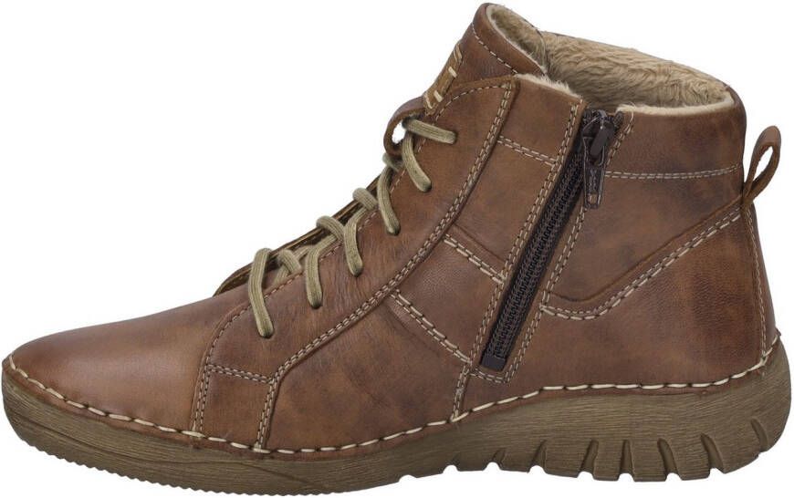 Josef Seibel Veterlaarsjes Felicia 01 Veterschoenen sneakers vrijetijdsschoen met modieuze siernaad