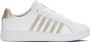 K-Swiss Women Court Tiebreak white champagne Dames Sneaker Wit - Thumbnail 3