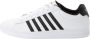 K-Swiss Court Tiebreak II Herentrainers Sportschoenen 04413-191-M Wit Zwart Wit - Thumbnail 3