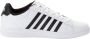 K-Swiss Court Tiebreak II Herentrainers Sportschoenen 04413-191-M Wit Zwart Wit - Thumbnail 4