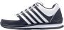 K-Swiss Rinzler Heren Leer Sneakers Sportschoenen Schoenen Wit-Zwart 01235-944-M - Thumbnail 5