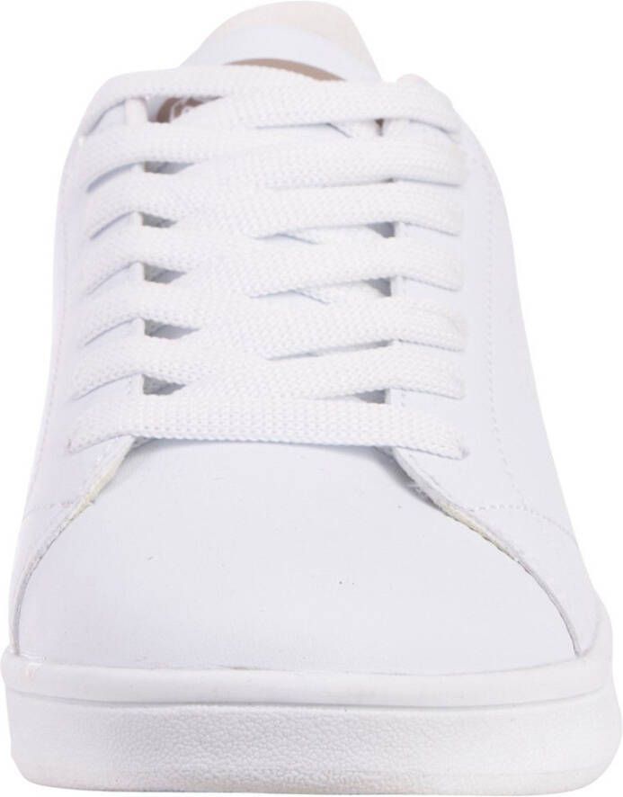 Kappa Unisex Sneaker mit buntem Fersendetail 243049 White Sand - Foto 4