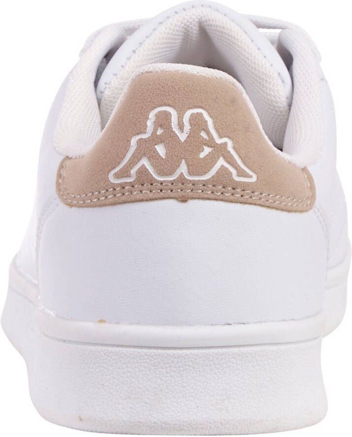 Kappa Unisex Sneaker mit buntem Fersendetail 243049 White Sand - Foto 5