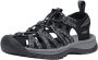 Keen Whisper Dames Wandelsandalen Black Steel Grey Zwart Polyester K1028815 - Thumbnail 19