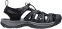 Keen Whisper Dames Wandelsandalen Black Steel Grey Zwart Polyester K1028815 - Thumbnail 12