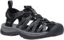 Keen Whisper Dames Wandelsandalen Black Steel Grey Zwart Polyester K1028815 - Thumbnail 18