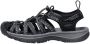 Keen Whisper Dames Wandelsandalen Black Steel Grey Zwart Polyester K1028815 - Thumbnail 7