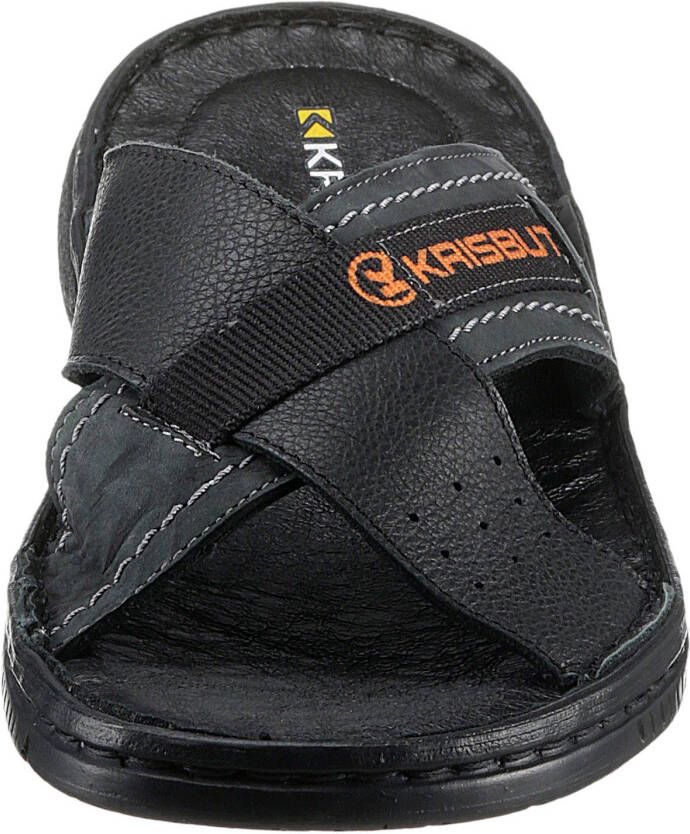 KRISBUT Slippers zomerschoen slippers badschoen met gekleurde logo-opdruk