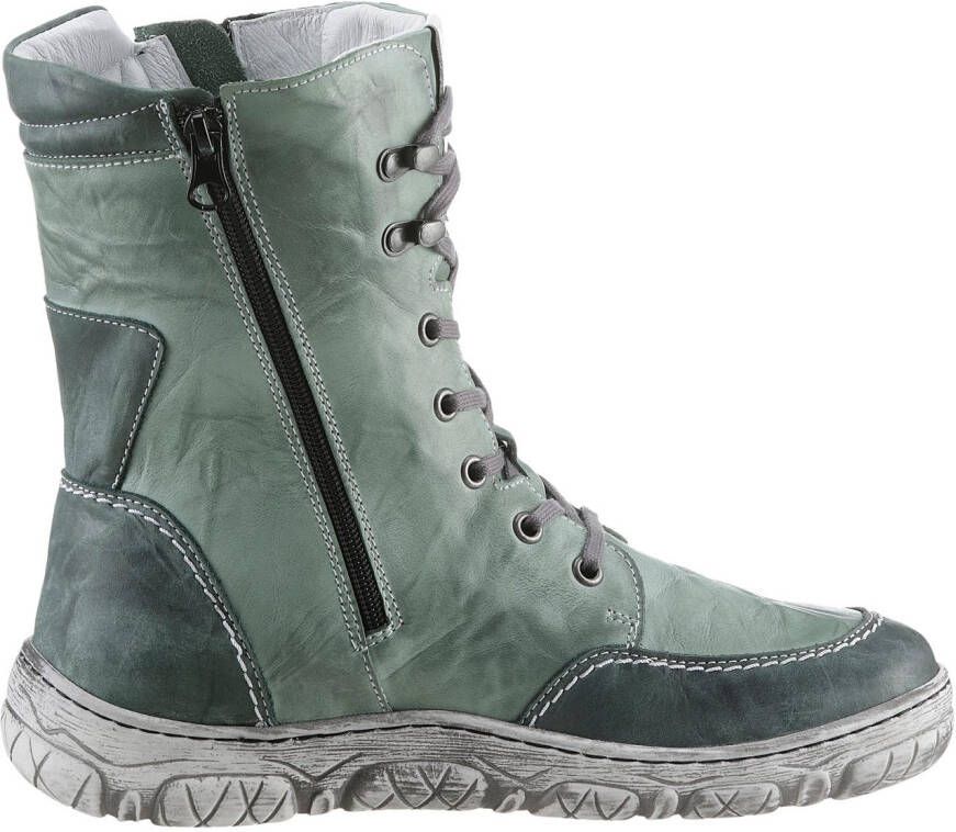 KRISBUT Winterlaarzen Veterschoenen comfort schoenen laarzen in breedte: wijd