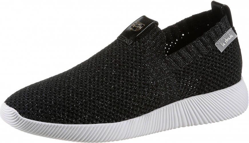 La Strada Slip on sneakers met witte loopzool