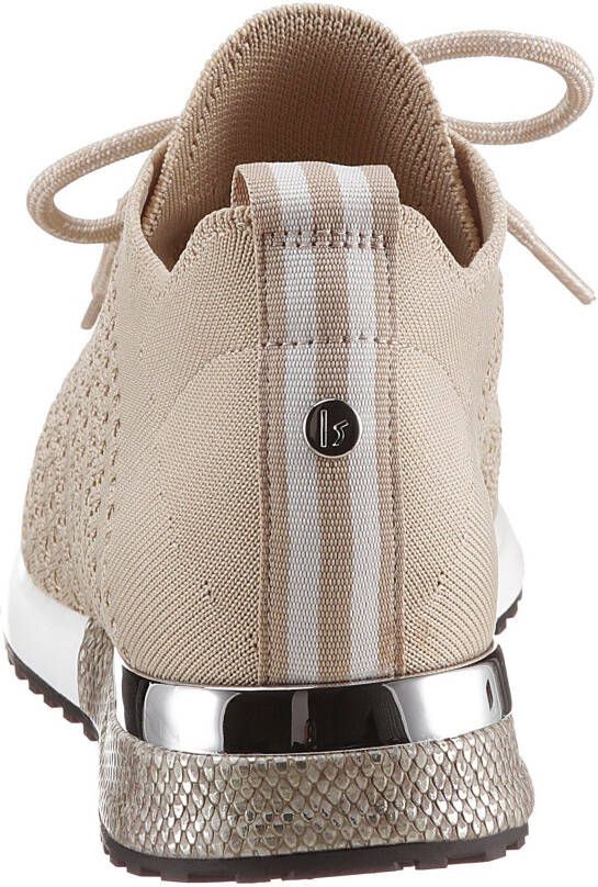 La Strada Sneakers met sleehak Fashion Sneaker met metallic-details bij de hak