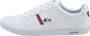 Lacoste Europa Wit Blauw Rood Heren Sneaker 39SMA0031 - Thumbnail 5