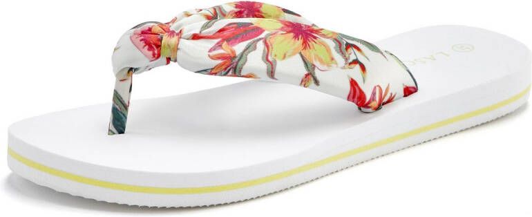 Lascana Badslippers Sandaal pantoletten badschoen ultralicht met zacht band VEGAN