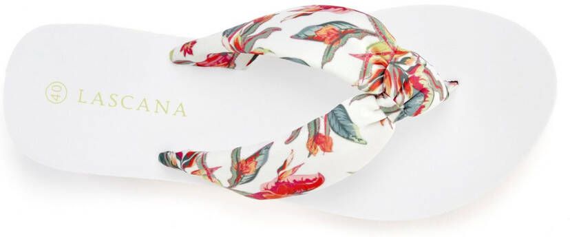 Lascana Badslippers Sandaal pantoletten badschoen ultralicht met zacht band VEGAN