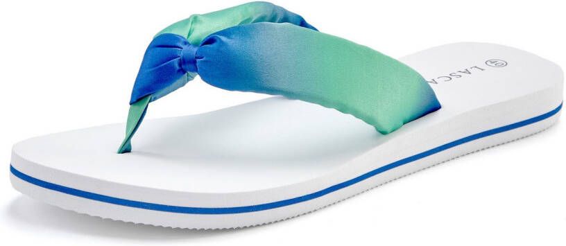 Lascana Badslippers Sandaal pantoletten badschoen ultralicht met zacht band VEGAN