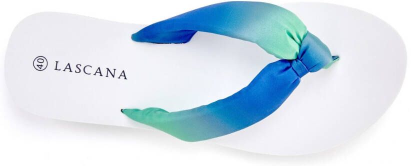 Lascana Badslippers Sandaal pantoletten badschoen ultralicht met zacht band VEGAN