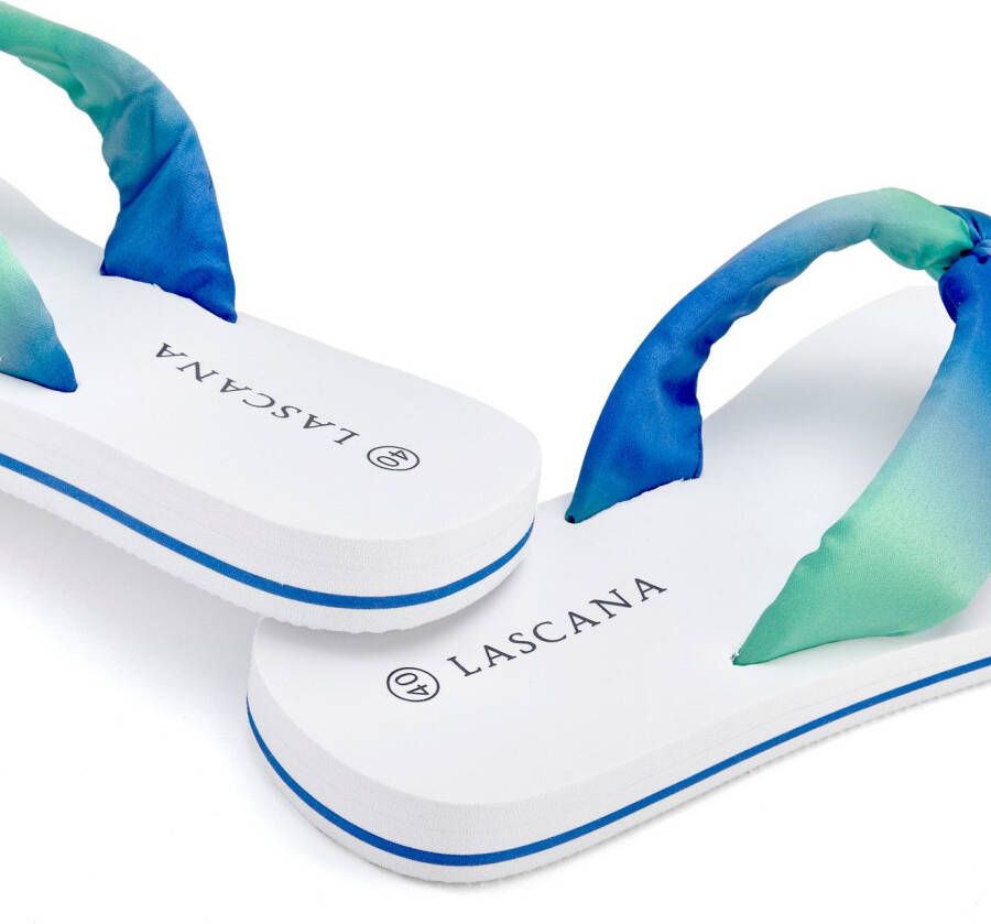 Lascana Badslippers Sandaal pantoletten badschoen ultralicht met zacht band VEGAN