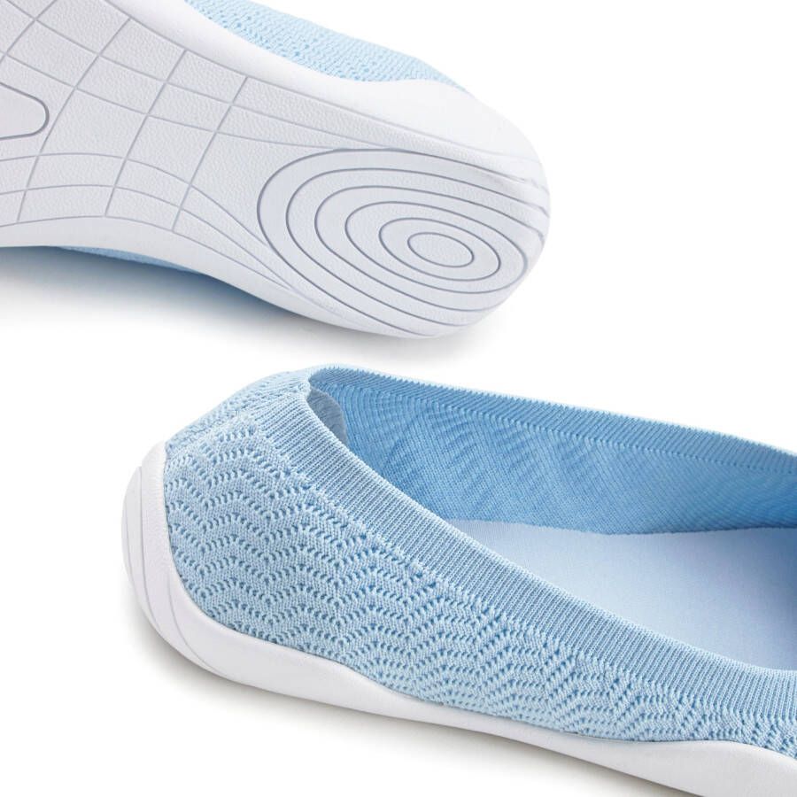 Lascana Sneaker ballerina's Slipper lage schoen slip-on sneaker ultralicht VEGAN