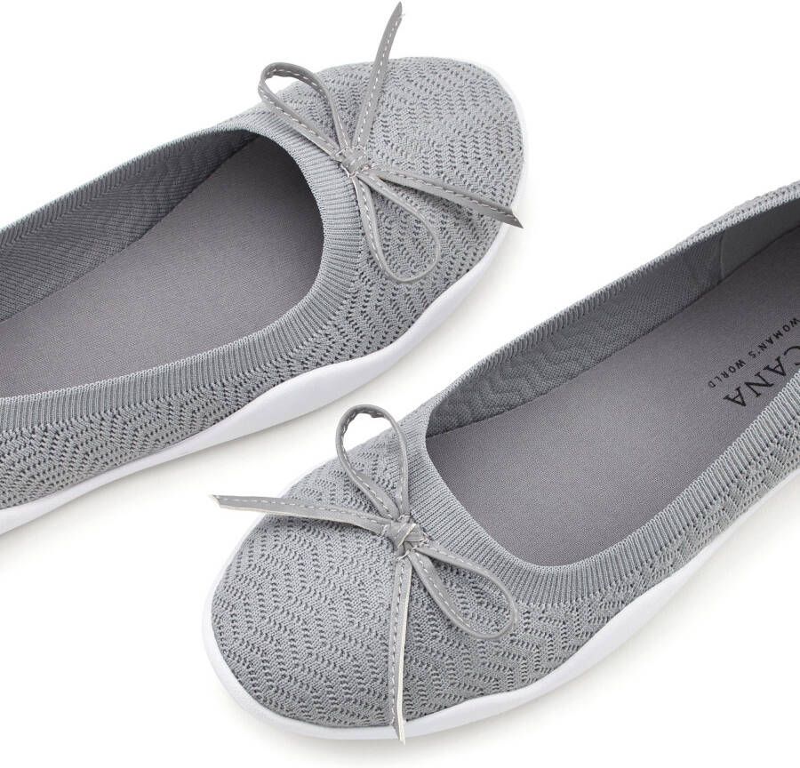 Lascana Sneaker ballerina's Slipper lage schoen slip-on sneaker ultralicht VEGAN