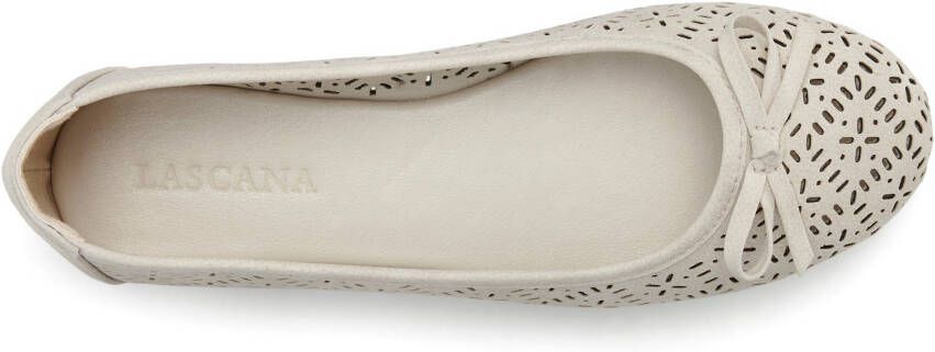 Lascana Ballerina's Vrijetijdsschoen slipper lage schoen met kleine cut-outs VEGAN