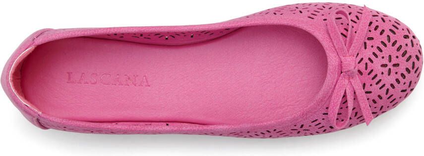 Lascana Ballerina's Vrijetijdsschoen slipper lage schoen met kleine cut-outs VEGAN