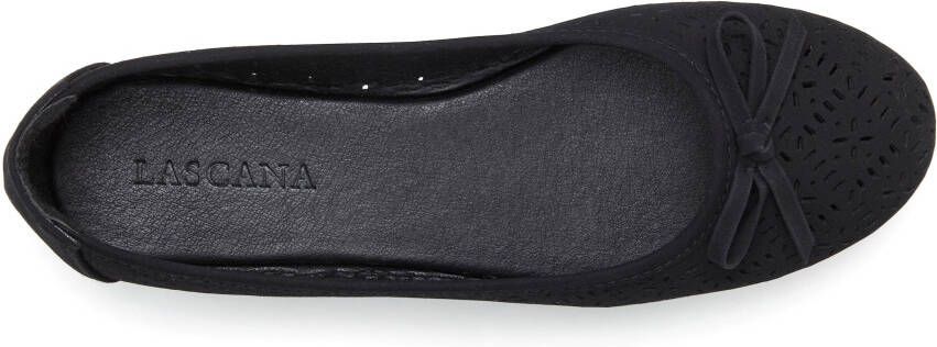 Lascana Ballerina's Vrijetijdsschoen slipper lage schoen met kleine cut-outs VEGAN