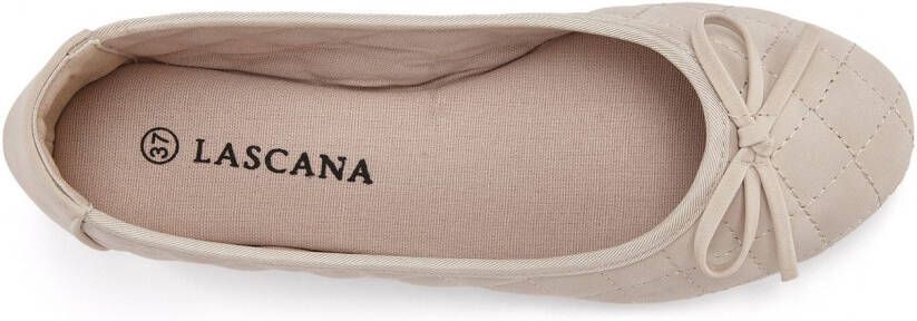 Lascana Ballerina's Slipper instapschoen met strikapplicatie vegan