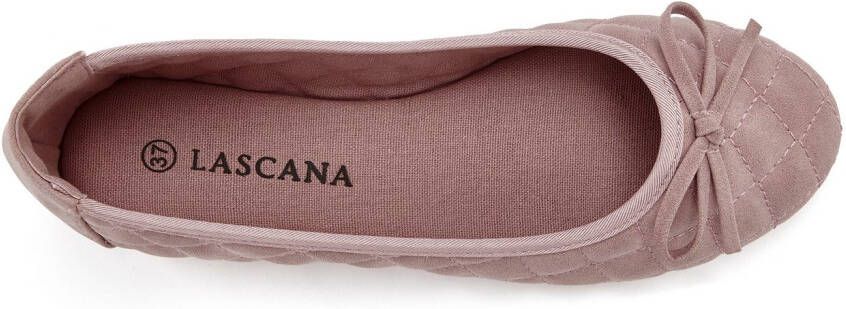 Lascana Ballerina's Slipper instapschoen met strikapplicatie vegan