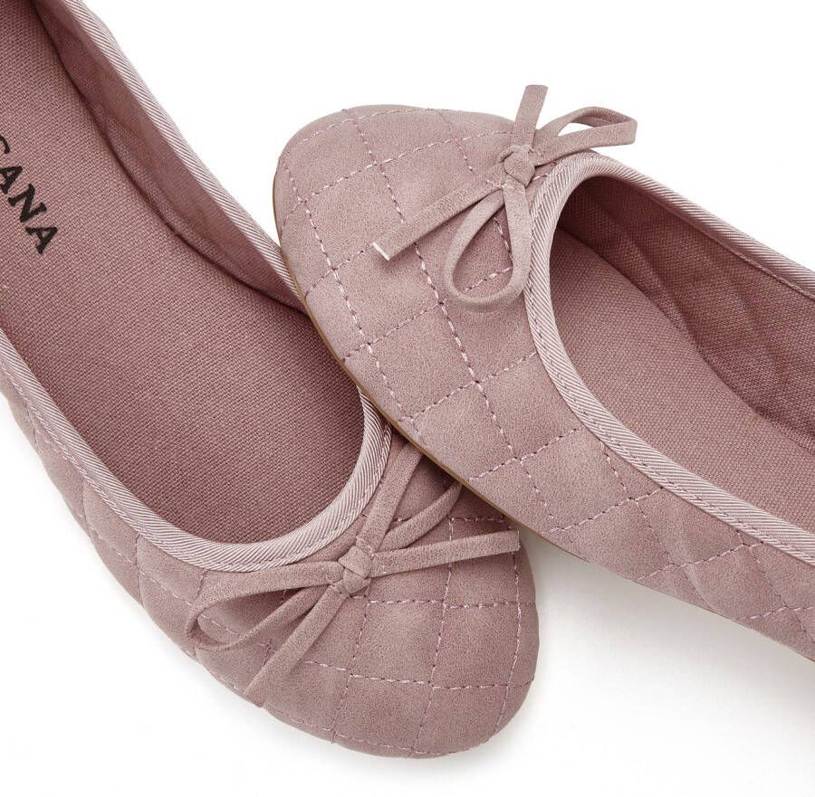 Lascana Ballerina's Slipper instapschoen met strikapplicatie vegan