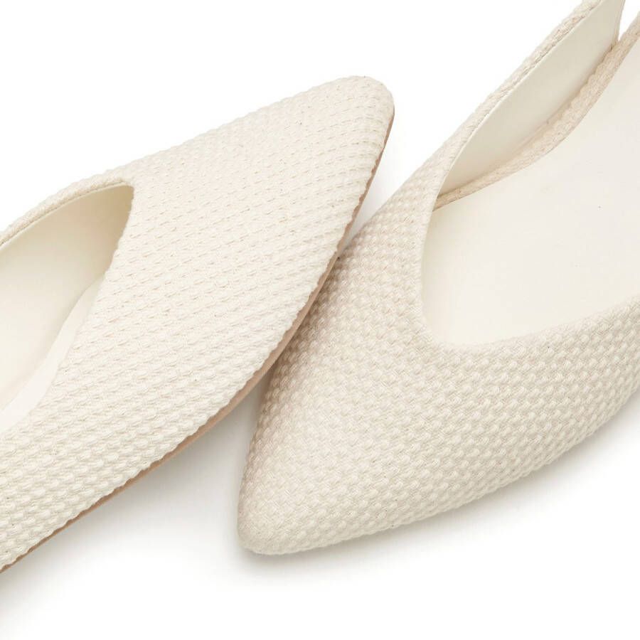 Lascana Ballerina's sling-ballerina met elastische band van textiel vegan