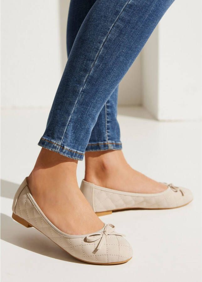 Lascana Ballerina's Slipper instapschoen met strikapplicatie vegan