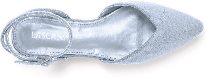 Lascana Ballerina's Slingballerina riemballerina lage schoen instapper sandaal VEGAN